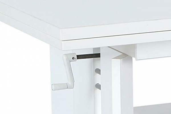 Couchtisch Dario | Dekor Weiß Glanz | ausziehbar + höhenverstellbar
